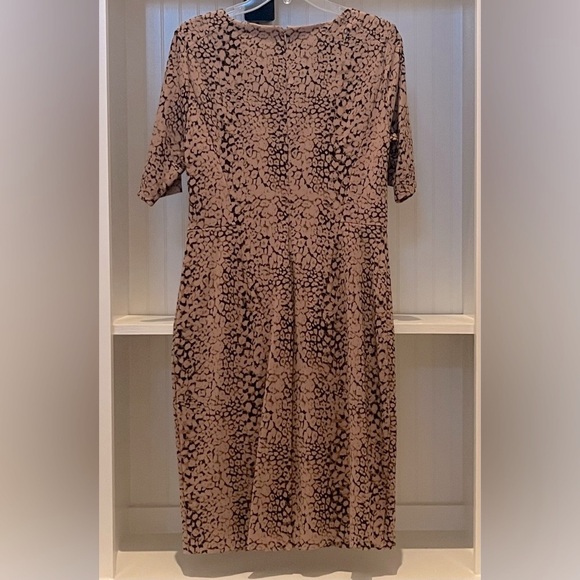 Lands’ End Leopard-Print Dress w. Pockets | size 8 - Picture 4 of 6
